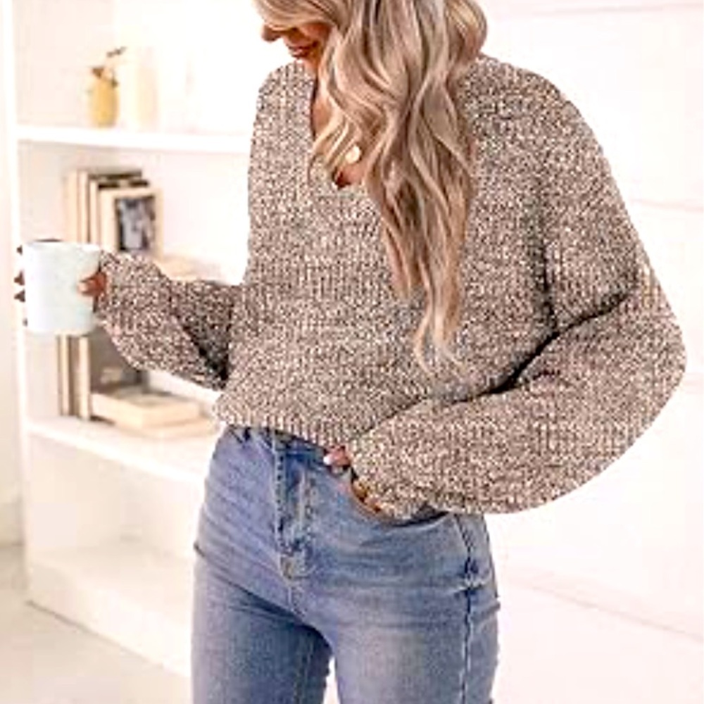 NEW JOHN Jean Knitted Long Sleeve Sweater  Size S/P